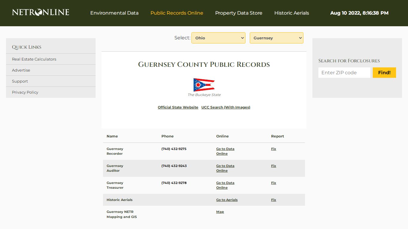 Guernsey County Public Records - NETROnline.com